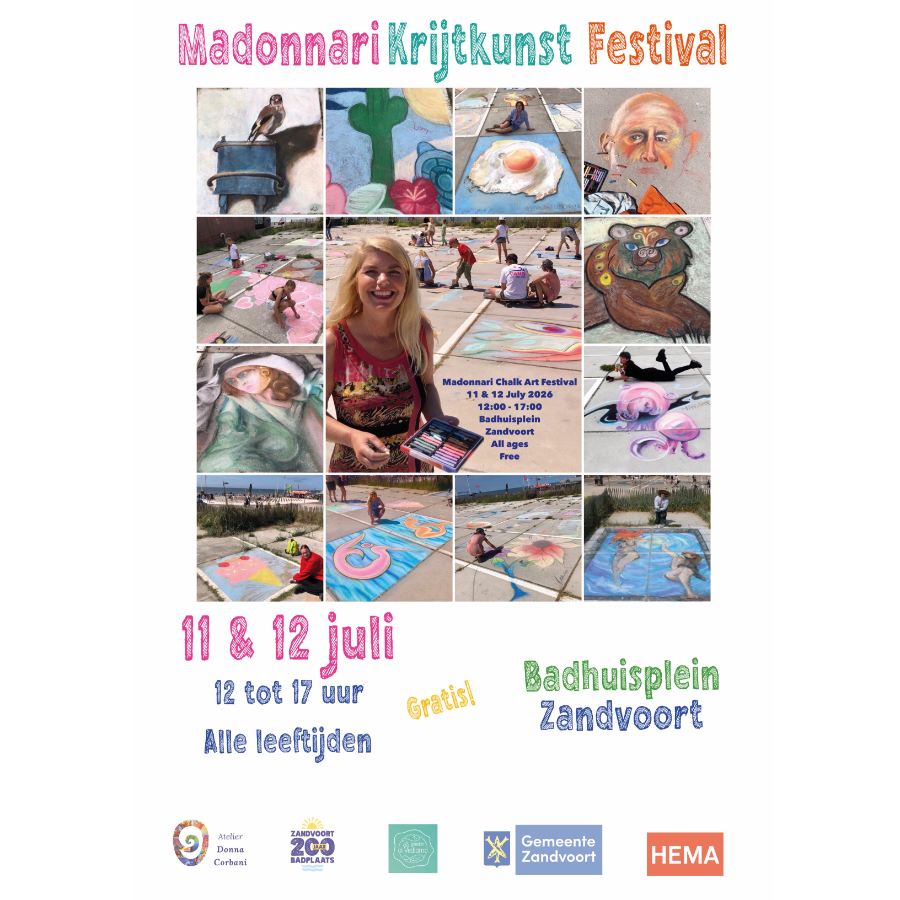 Madonnari Krijtkunst Festival Zandvoort 2026