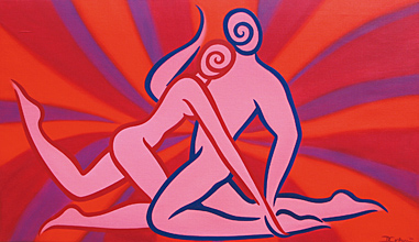 Hypnotic Heartbeats oil on linen