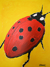 Participant artwork from painting workshop